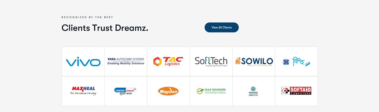 Marcas de clientes que confiam na Dreamz